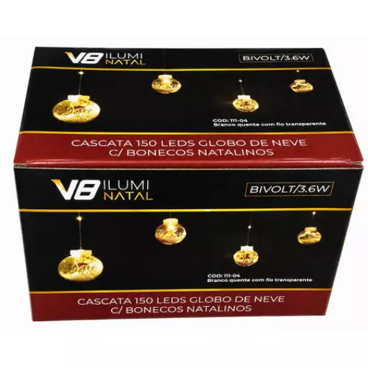 CASCATA 111-04 150LED GLOBO MO BIV