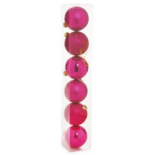 BOLA CROMUS 1316239 8CM RSPINK C/6
