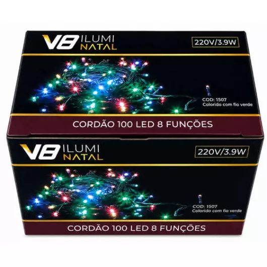 CORDAO  1507 100L LED 8F COR FV 220V