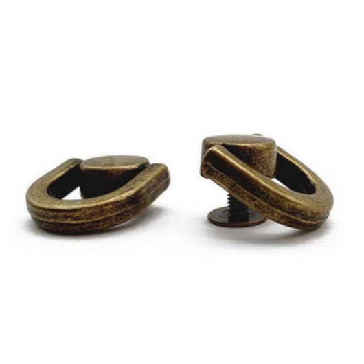 Porta Alca Roma Ro153912 2X1Cm 2Pares Cor Ouro Velho