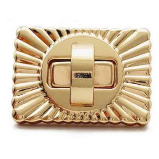 Fecho Roma Ro154193 Bolsa 3X4,2Cm Cor Dourado