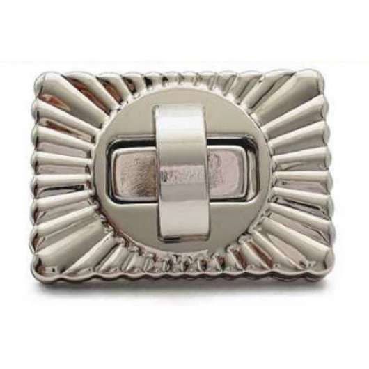 Fecho Roma Ro154193 Bolsa 3X4,2Cm Cor Niquel