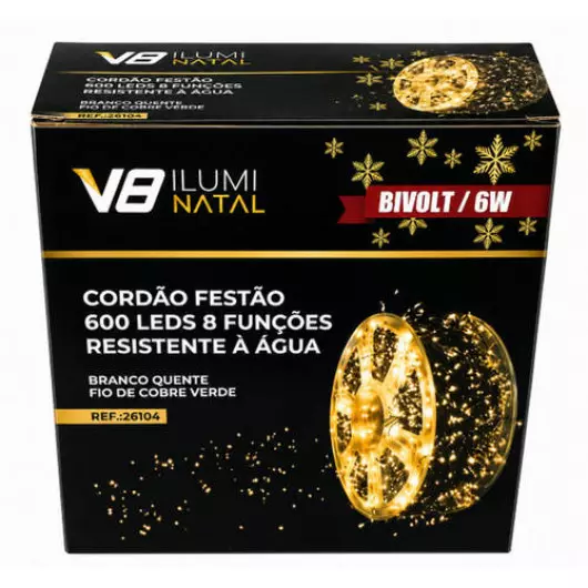 CORDAO 26104 FESTAO 600LED BQ 8F RA BIV