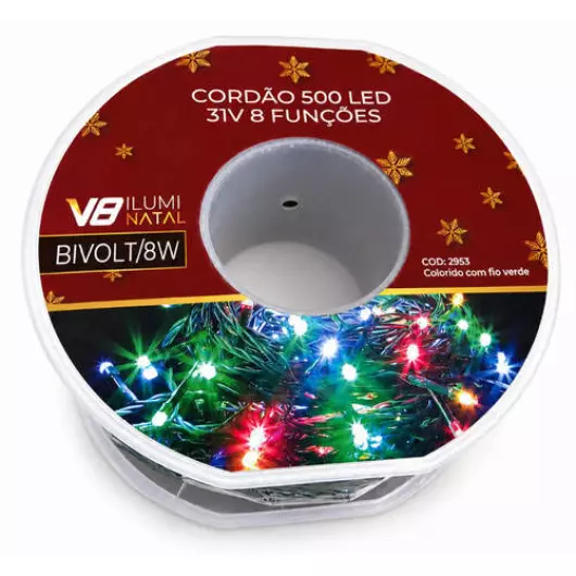 CORDAO  2953 500LED 8F COR FV BIV