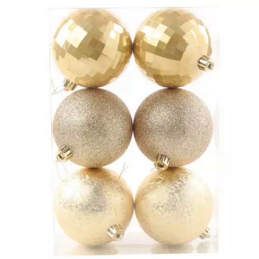 BOLA CROMUS 3117184 8CM DI/BR/GL OU C/6
