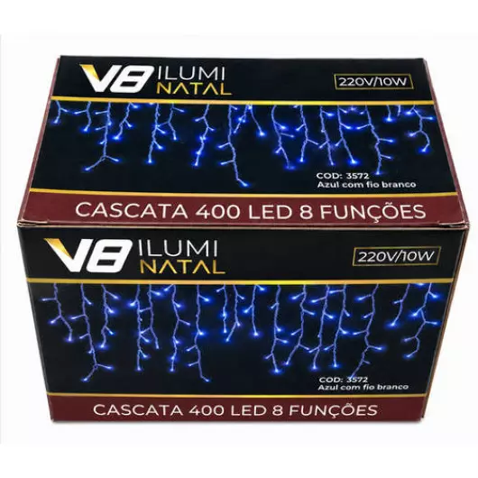 CASCATA 3572 400LED 8F AZ FB 220V