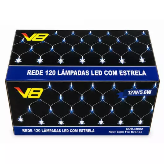 REDE 4002 120LED 8F AZUL FB 127V