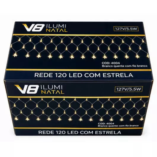 REDE 4004 120LED 8F MOR FB 127V