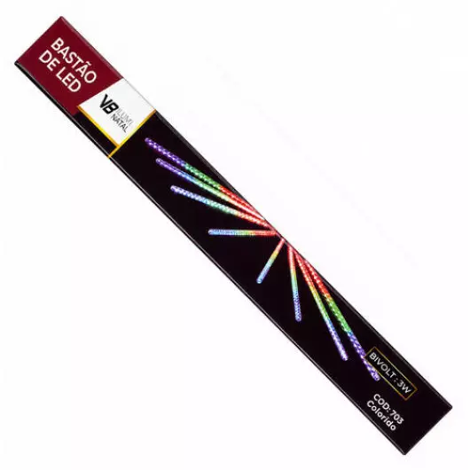 KIT 8 BASTOES 50CM 703 LED COR FT2M BIV