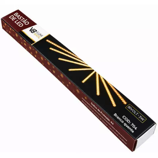 KIT 8 BASTOES 50CM 704 LED MORNO 2M BIV