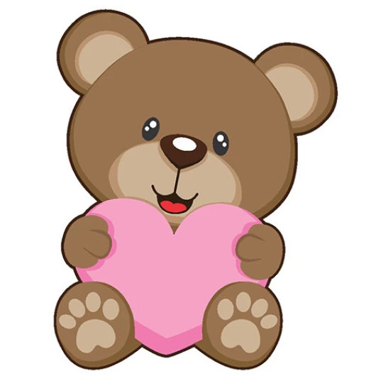 Aplique Visa Vs 0230/231 Urso Coracaoc/2 Cor 231 Rosa