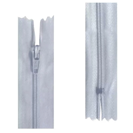 Ziper Imp Nylon Fixo Zc 60Cm C/10 Cor 119 - Cinza Claro