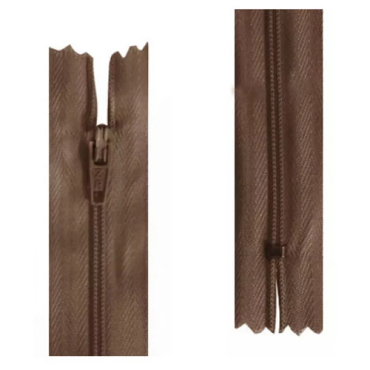 Ziper Imp Nylon Fixo Zc 60Cm C/10 Cor 290 - Marrom Choco