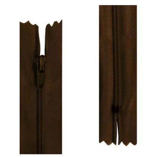 Ziper Imp Nylon Fixo Zc 60Cm C/10 Cor 294 - Marrom Cafe