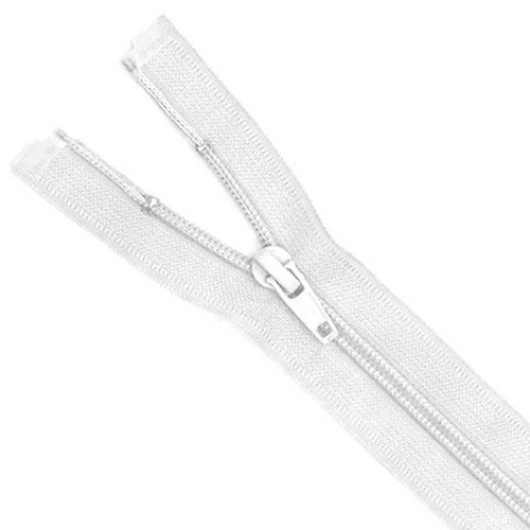 Ziper Circulo Nylon Destacavel 70Cm C/10 Cor 501 Branco