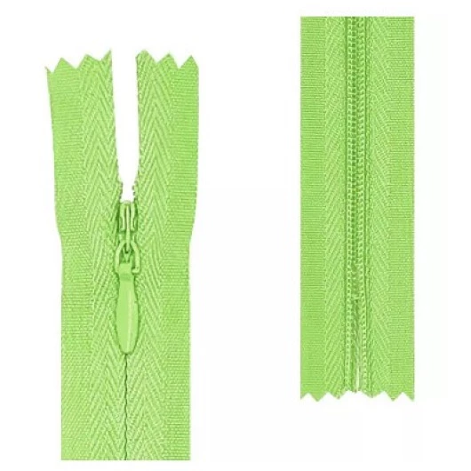 Ziper Imp Nylon Invisivel Zf 15 Cm C/10 Cor 221 - Verde Pistache