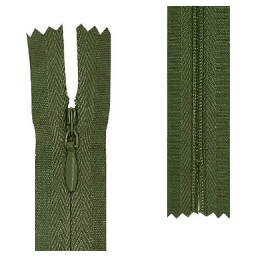 Ziper Imp Nylon Invisivel Zf 15 Cm C/10 Cor 260 - Verde Musgo