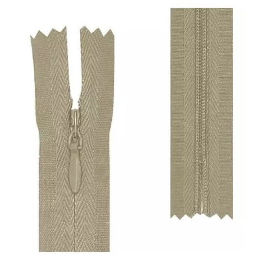 Ziper Imp Nylon Invisivel Zf 15 Cm C/10 Cor 297 - Bege Claro