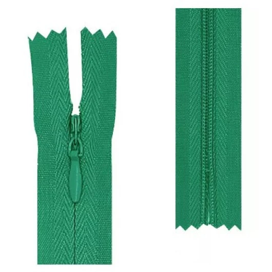 Ziper Imp Nylon Invisivel Zf 15 Cm C/10 Cor 540 - Verde Bandeira