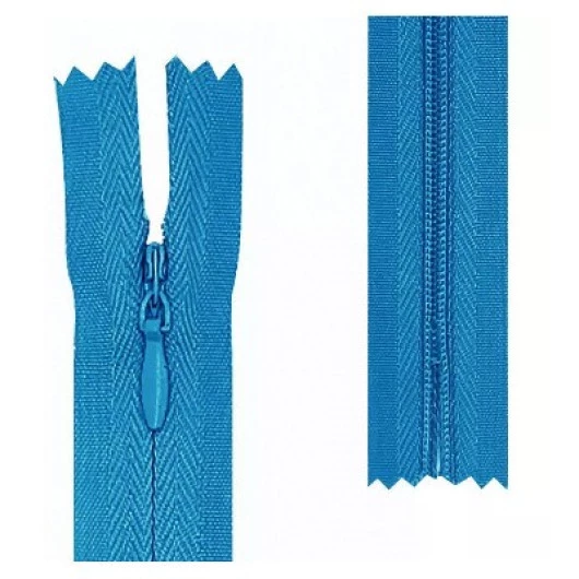 Ziper Imp Nylon Invisivel Zf 15 Cm C/10 Cor 550 - Azul Pavao