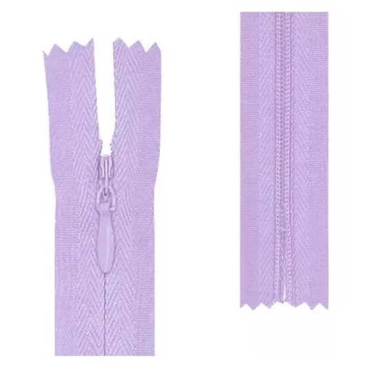 Ziper Imp Nylon Invisivel Zf 40 Cm C/10 Cor 164 - Lilas Claro
