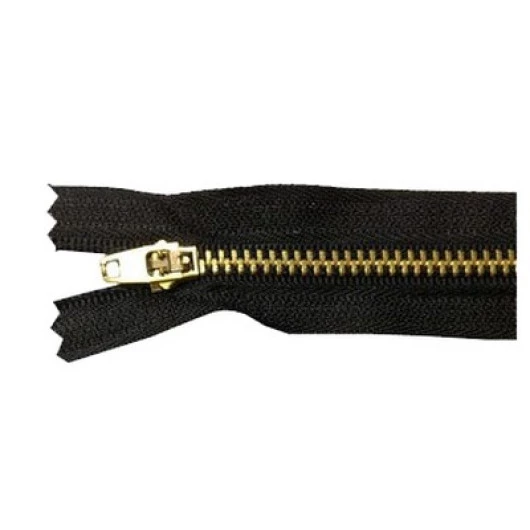 Ziper Imp Metal Ouro Fixo Zma 15Cm C/10 Cor 310 - Preto