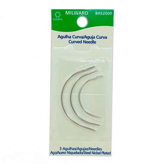 AGULHA MILWARD CURVA BA52000 C/3