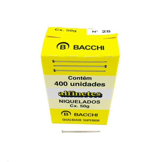 ALFINETE BACCHI ACO NIQUEL.28 C/400