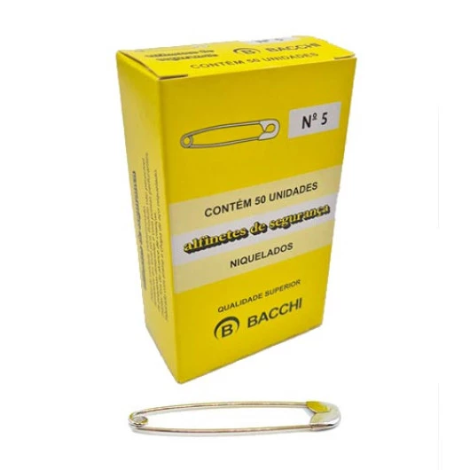ALFINETE BACCHI SEG NIQUEL.5 C/ 50