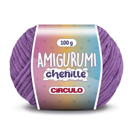 Linha Circulo Amigurumi Chenille 110M Cor 6034 - Realeza