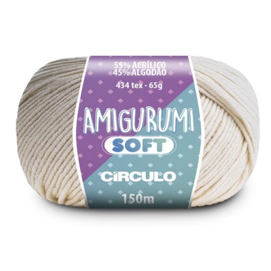 Linha Circulo Amigurumi Soft 150M Cor 1706 - Flocos