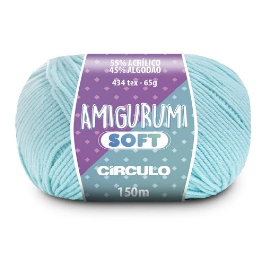 Linha Circulo Amigurumi Soft 150M Cor 2218 - Nuvem