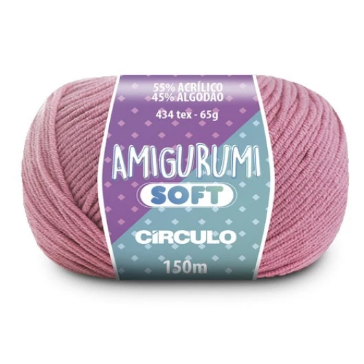 Linha Circulo Amigurumi Soft 150M Cor 3087 - Pop
