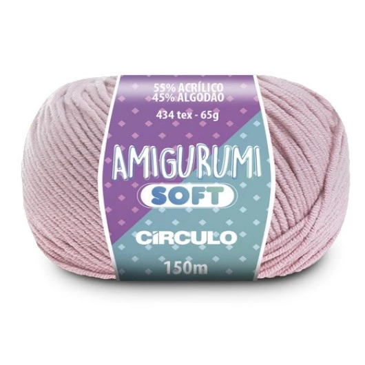 Linha Circulo Amigurumi Soft 150M Cor 3141 - Menina