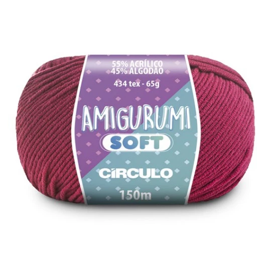 Linha Circulo Amigurumi Soft 150M Cor 3146 - Desejo