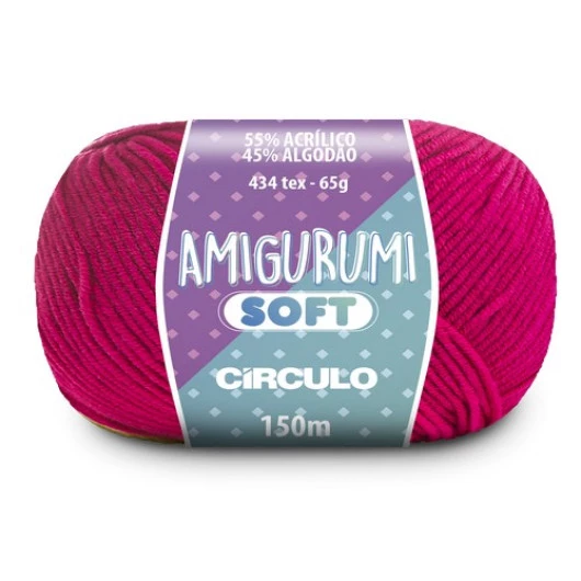 Linha Circulo Amigurumi Soft 150M Cor 3334 - Tulipa