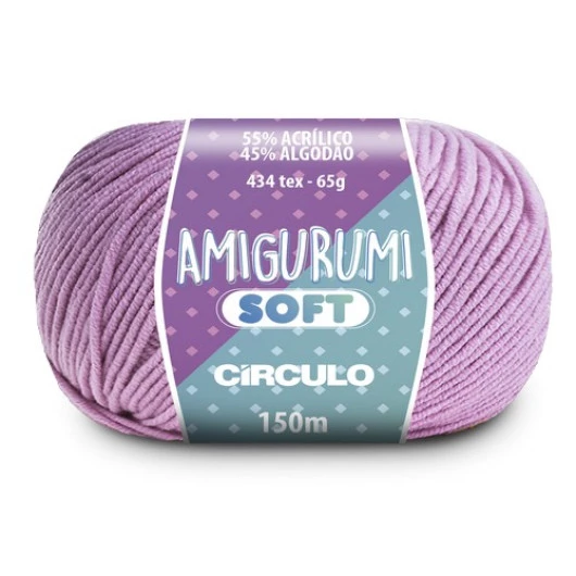 Linha Circulo Amigurumi Soft 150M Cor 3526 - Rosa-Candy