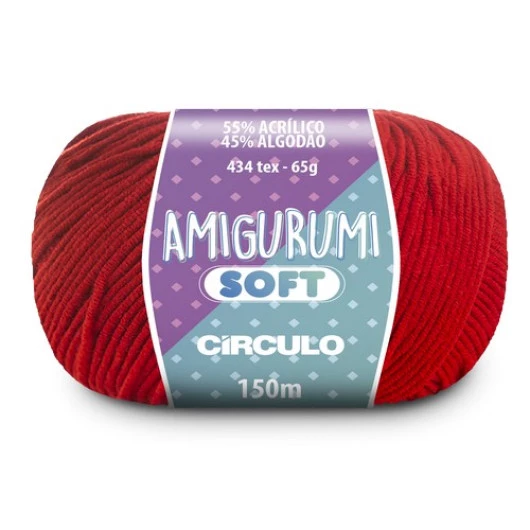 Linha Circulo Amigurumi Soft 150M Cor 3542 - Amor