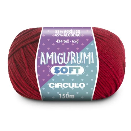 Linha Circulo Amigurumi Soft 150M Cor 3635 - Paixao