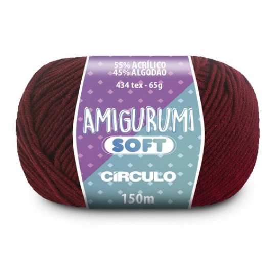 Linha Circulo Amigurumi Soft 150M Cor 3668 - Veludo