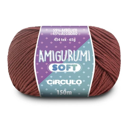Linha Circulo Amigurumi Soft 150M Cor 4005 - Terra
