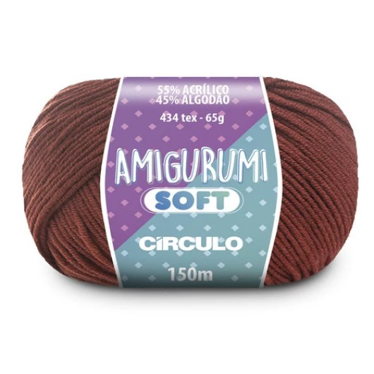 Linha Circulo Amigurumi Soft 150M Cor 4095 - Rum