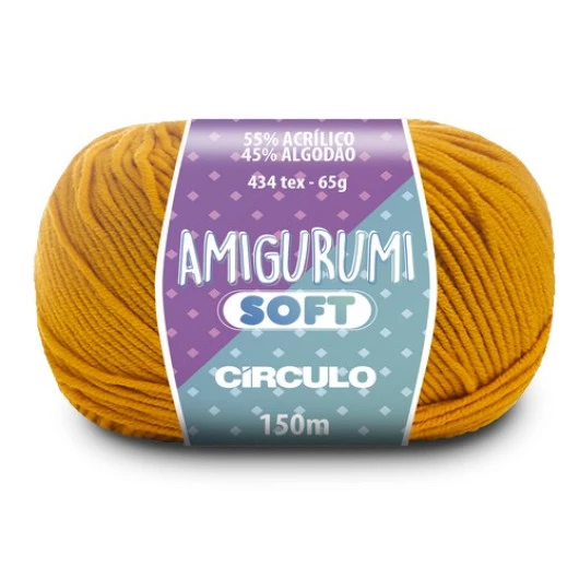 Linha Circulo Amigurumi Soft 150M Cor 4146 - Gema