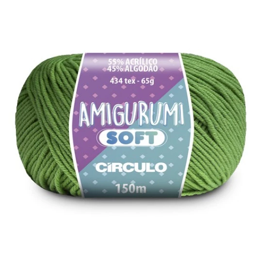 Linha Circulo Amigurumi Soft 150M Cor 5069 - Samambaia