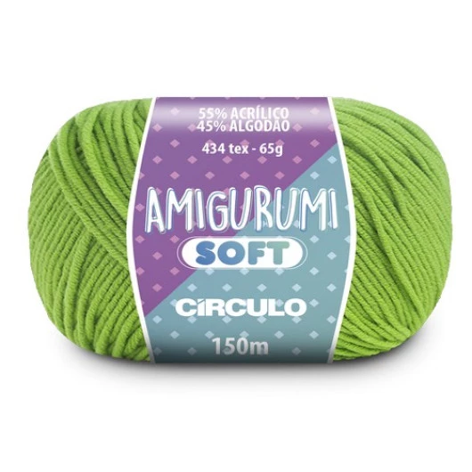 Linha Circulo Amigurumi Soft 150M Cor 5203 - Greenery