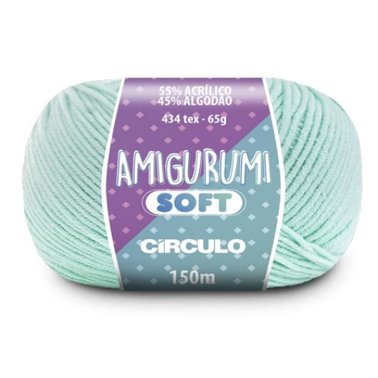 Linha Circulo Amigurumi Soft 150M Cor 5311 - Agua Fresca