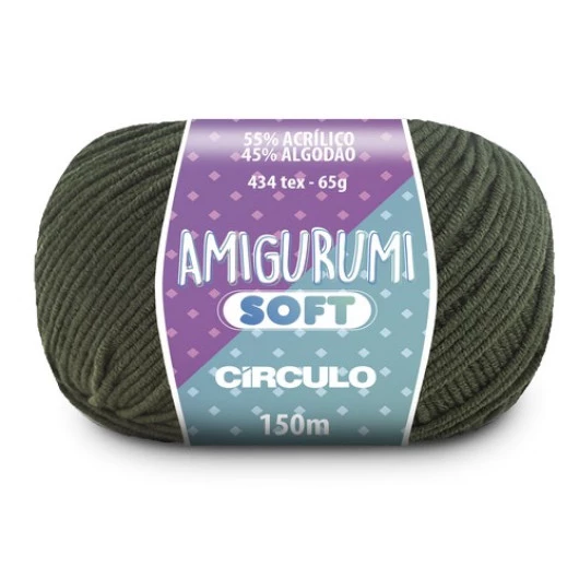 Linha Circulo Amigurumi Soft 150M Cor 5442 - Natureza
