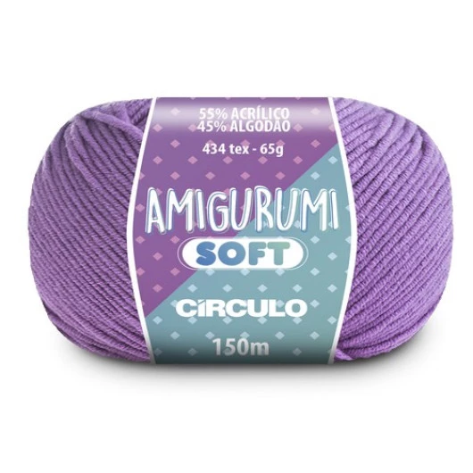 Linha Circulo Amigurumi Soft 150M Cor 6042 - Orquidea