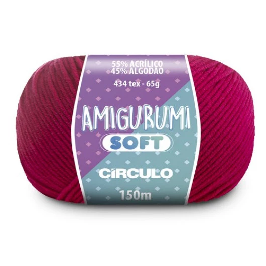 Linha Circulo Amigurumi Soft 150M Cor 6274 - Choque