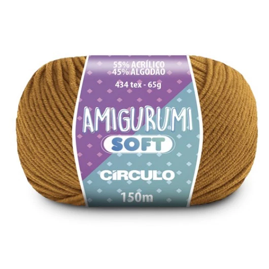 Linha Circulo Amigurumi Soft 150M Cor 7049 - Capivara